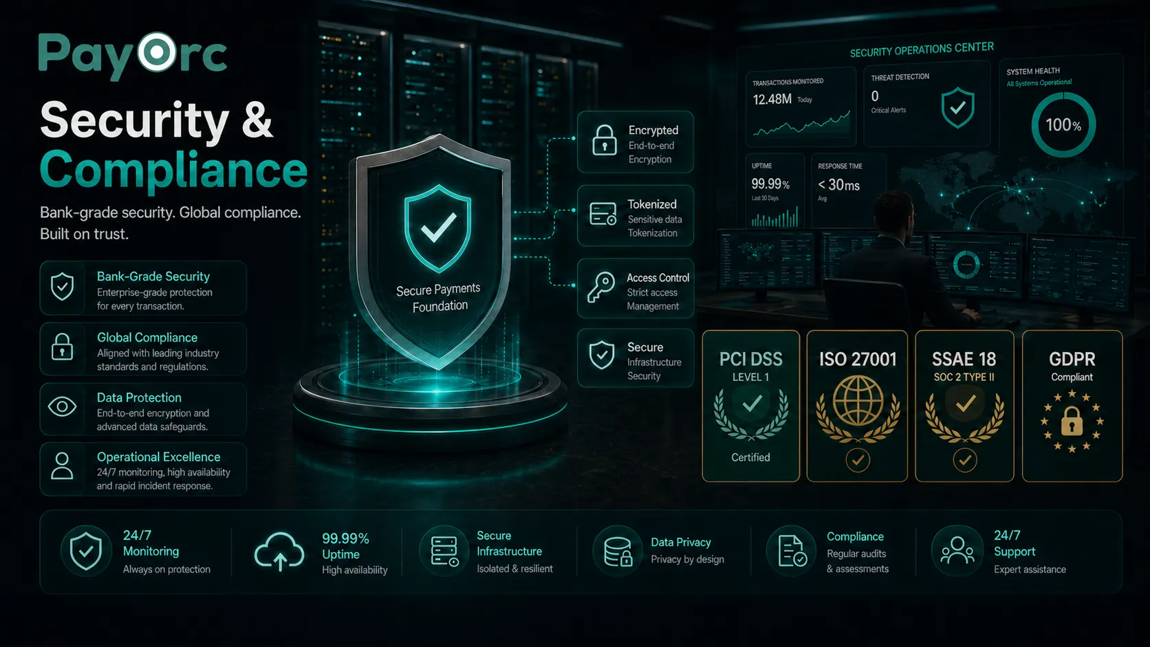 PayOrc security and compliance certification visual